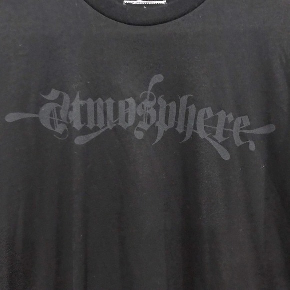 {Atmosphere} Black on Black Logo Tee - Picture 2 of 4